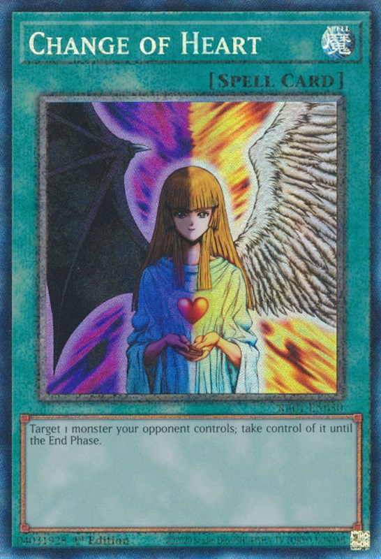 Change of Heart [RA01-EN050] Prismatic Collector's Rare | Card Merchant Takapuna