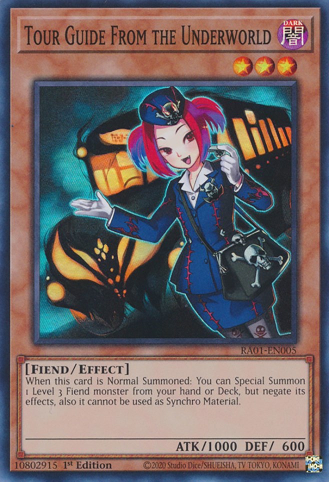 Tour Guide From the Underworld [RA01-EN005] Super Rare | Card Merchant Takapuna