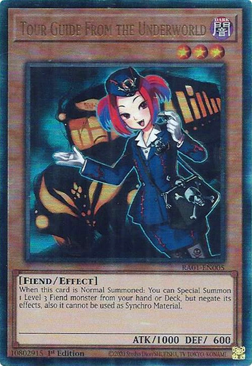 Tour Guide From the Underworld [RA01-EN005] Prismatic Ultimate Rare | Card Merchant Takapuna