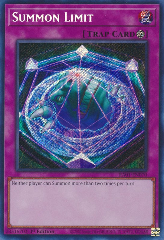 Summon Limit [RA01-EN070] Secret Rare | Card Merchant Takapuna