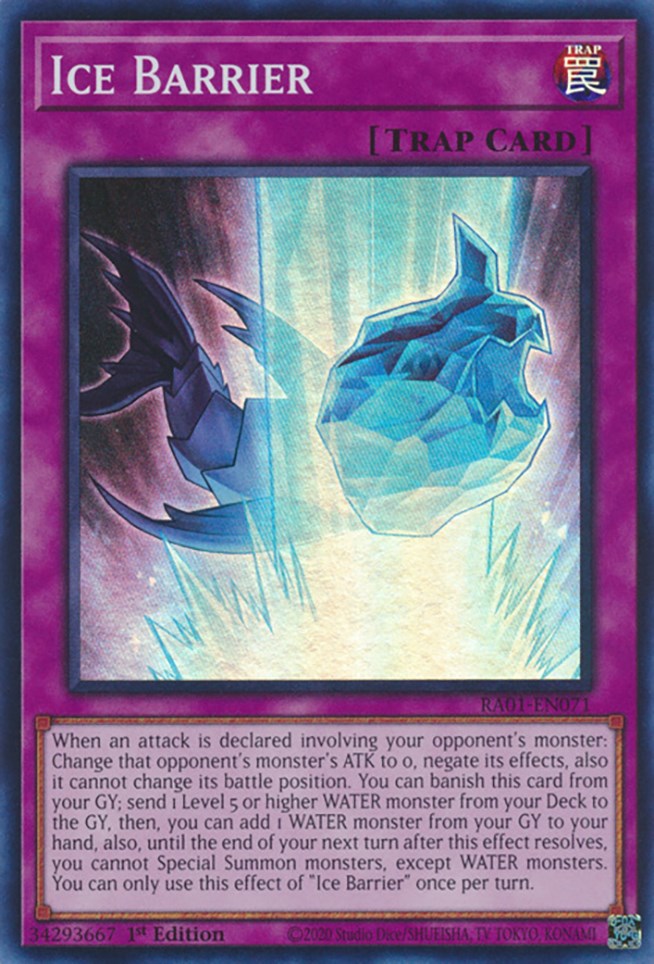 Ice Barrier [RA01-EN071] Super Rare | Card Merchant Takapuna