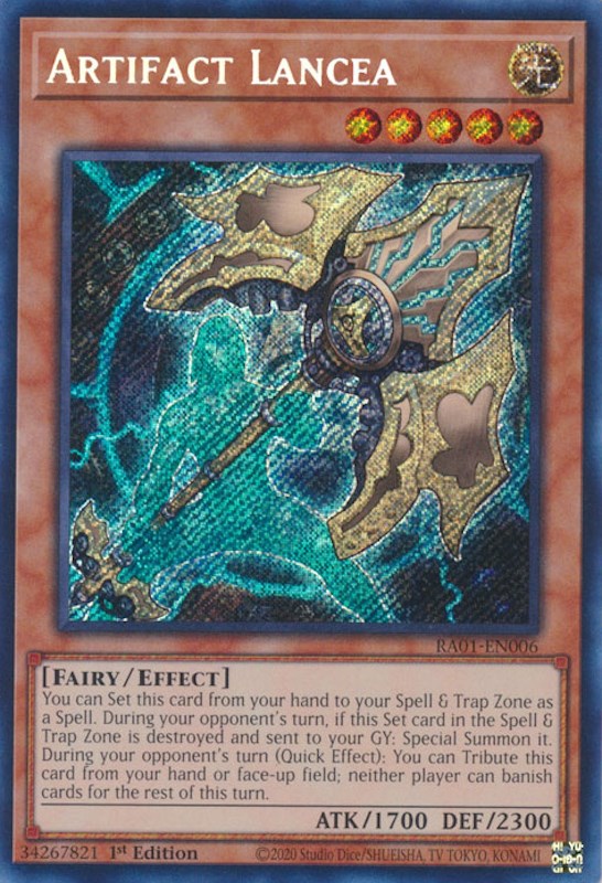 Artifact Lancea [RA01-EN006] Secret Rare | Card Merchant Takapuna