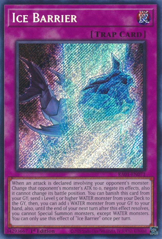 Ice Barrier [RA01-EN071] Secret Rare | Card Merchant Takapuna