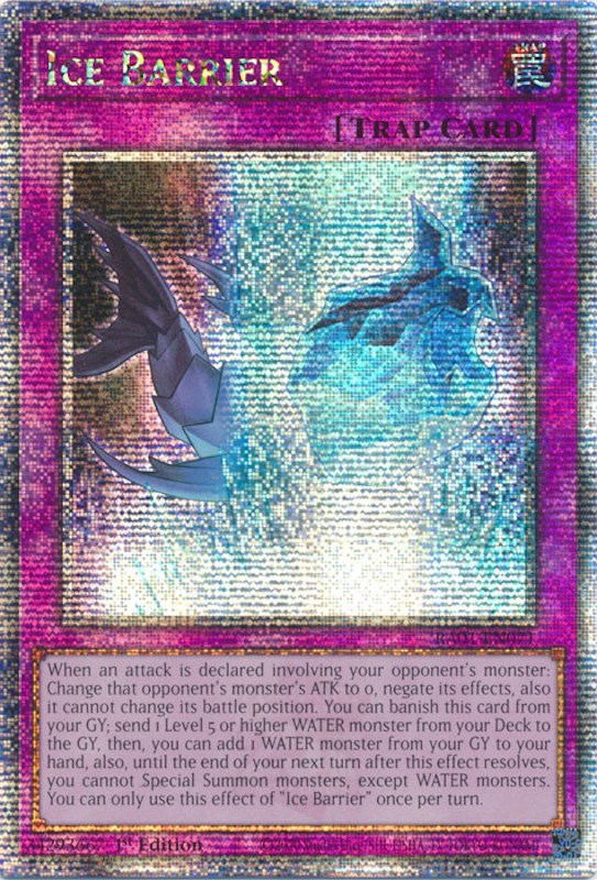 Ice Barrier [RA01-EN071] Quarter Century Secret Rare | Card Merchant Takapuna