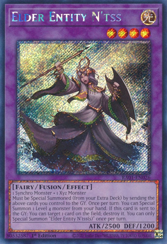 Elder Entity N'tss [RA01-EN026] Platinum Secret Rare | Card Merchant Takapuna