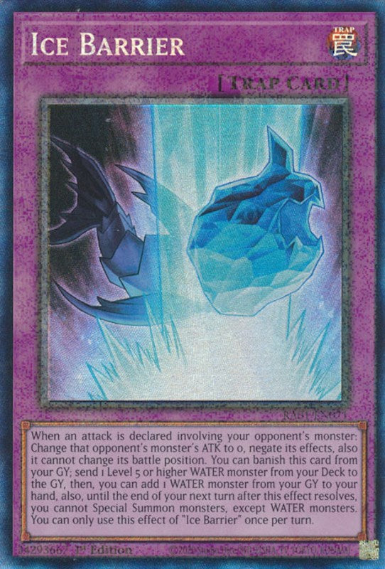 Ice Barrier [RA01-EN071] Prismatic Collector's Rare | Card Merchant Takapuna