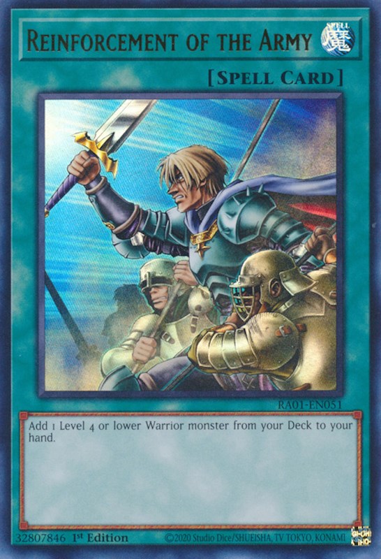 Reinforcement of the Army [RA01-EN051] Ultra Rare | Card Merchant Takapuna