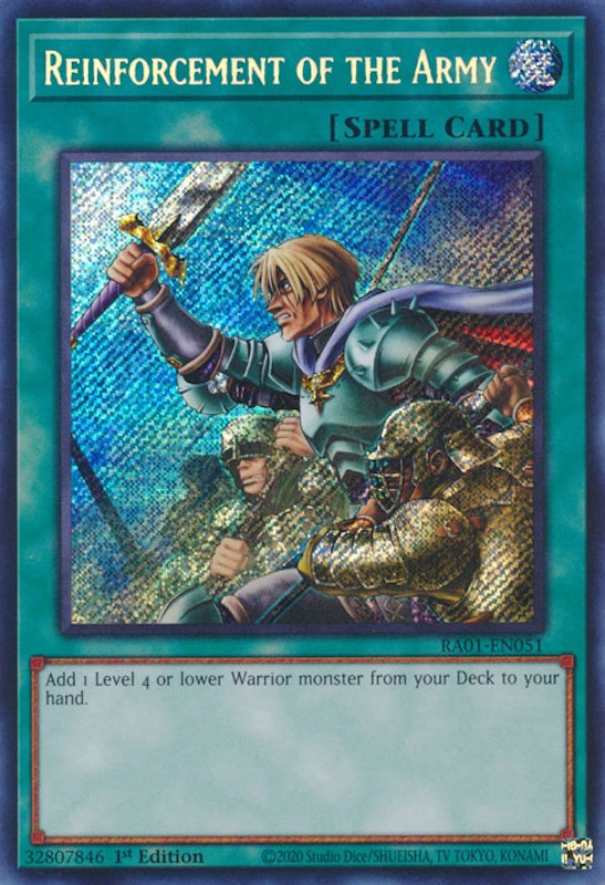 Reinforcement of the Army [RA01-EN051] Secret Rare | Card Merchant Takapuna