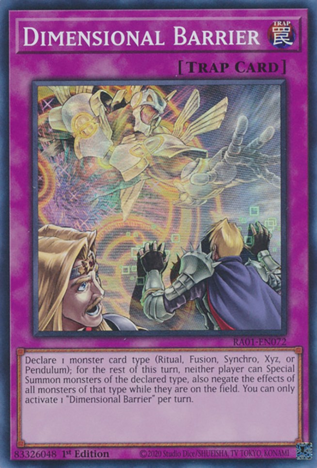 Dimensional Barrier [RA01-EN072] Super Rare | Card Merchant Takapuna