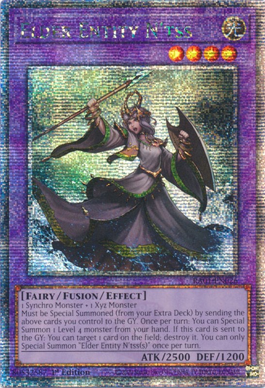 Elder Entity N'tss [RA01-EN026] Quarter Century Secret Rare | Card Merchant Takapuna