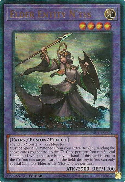 Elder Entity N'tss [RA01-EN026] Prismatic Ultimate Rare | Card Merchant Takapuna