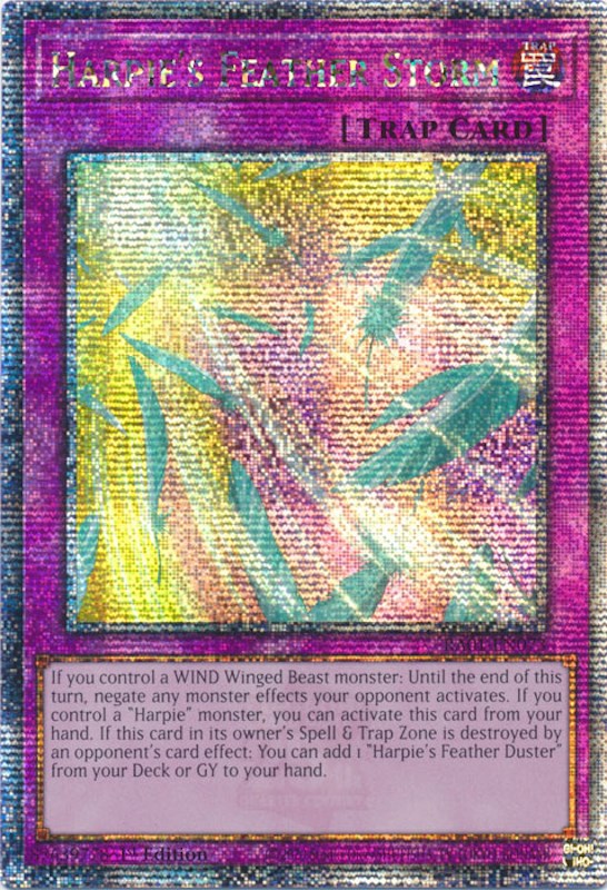 Harpie's Feather Storm [RA01-EN073] Quarter Century Secret Rare | Card Merchant Takapuna