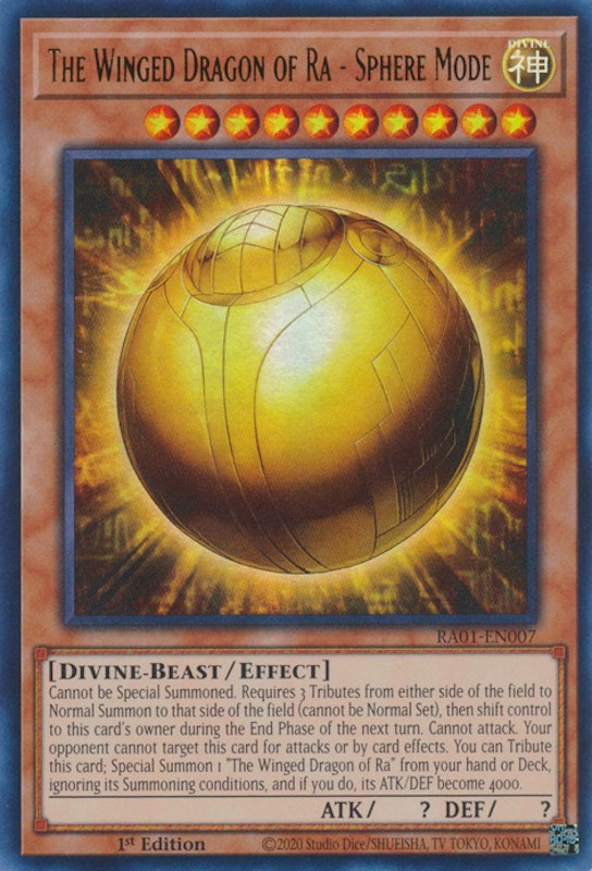 The Winged Dragon of Ra - Sphere Mode [RA01-EN007] Ultra Rare | Card Merchant Takapuna