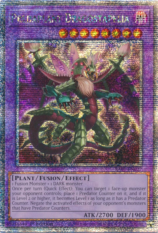 Predaplant Dragostapelia [RA01-EN027] Quarter Century Secret Rare | Card Merchant Takapuna