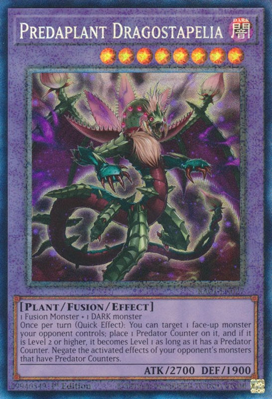 Predaplant Dragostapelia [RA01-EN027] Prismatic Collector's Rare | Card Merchant Takapuna