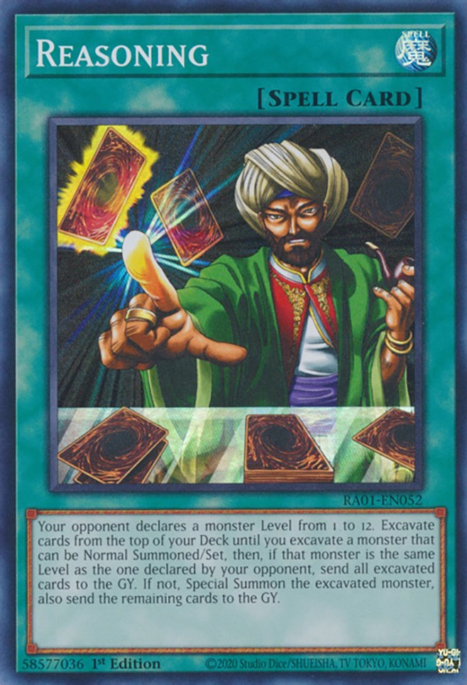 Reasoning [RA01-EN052] Super Rare | Card Merchant Takapuna