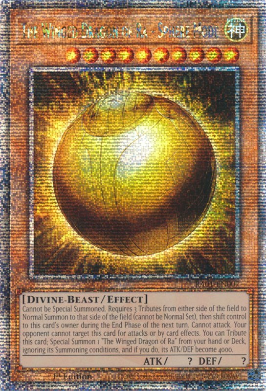 The Winged Dragon of Ra - Sphere Mode [RA01-EN007] Quarter Century Secret Rare | Card Merchant Takapuna