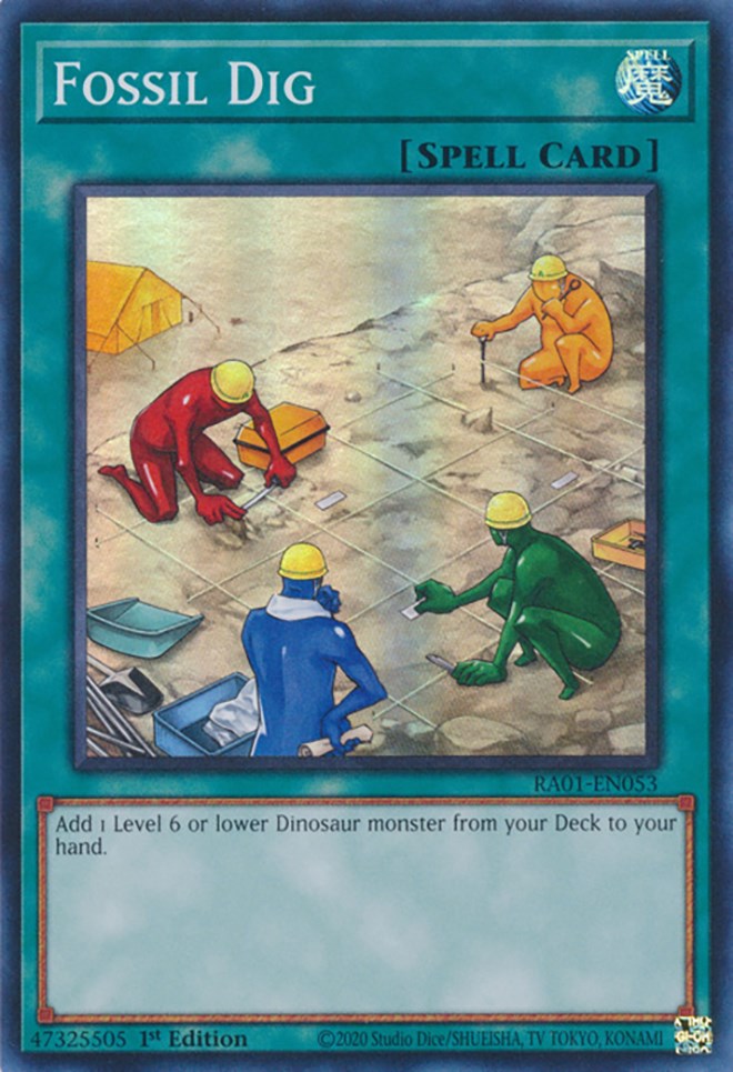 Fossil Dig [RA01-EN053] Super Rare | Card Merchant Takapuna