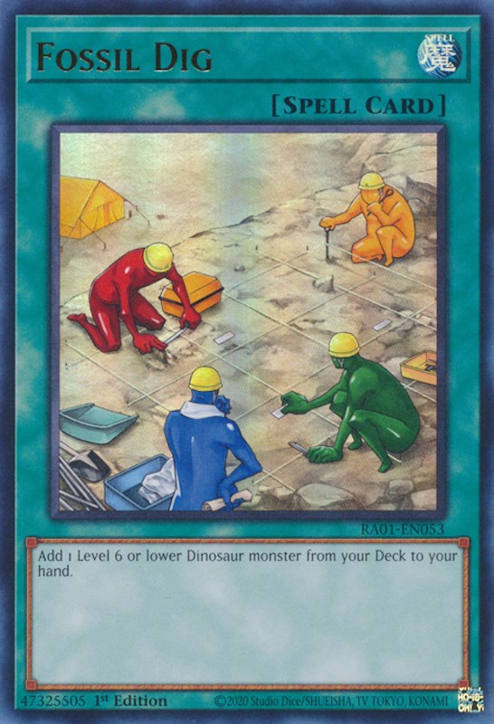 Fossil Dig [RA01-EN053] Ultra Rare | Card Merchant Takapuna