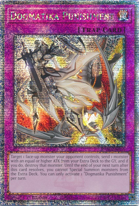 Dogmatika Punishment [RA01-EN076] Quarter Century Secret Rare | Card Merchant Takapuna