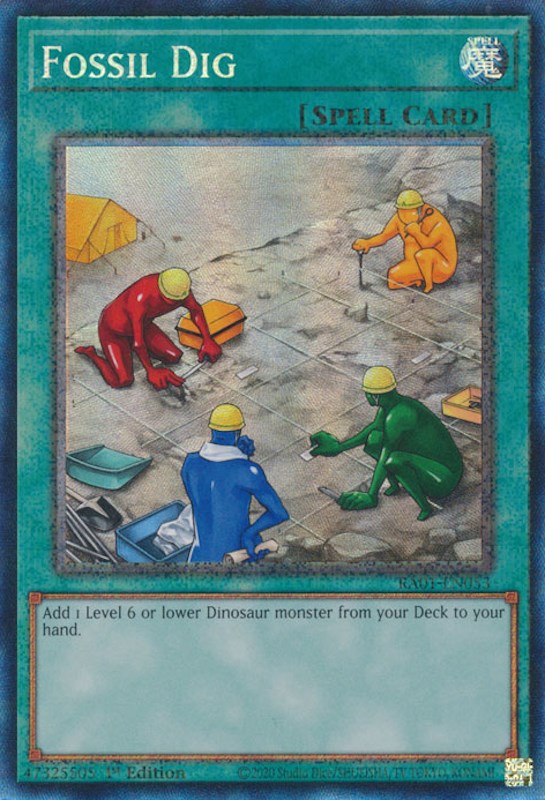 Fossil Dig [RA01-EN053] Prismatic Collector's Rare | Card Merchant Takapuna