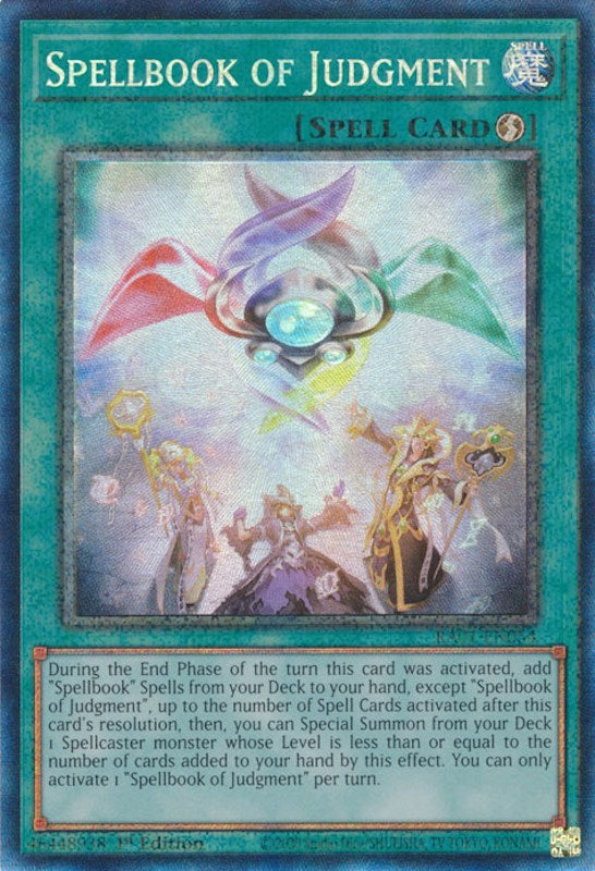 Spellbook of Judgment [RA01-EN054] Prismatic Collector's Rare | Card Merchant Takapuna