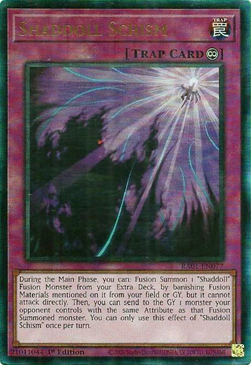 Shaddoll Schism [RA01-EN077] Prismatic Ultimate Rare | Card Merchant Takapuna