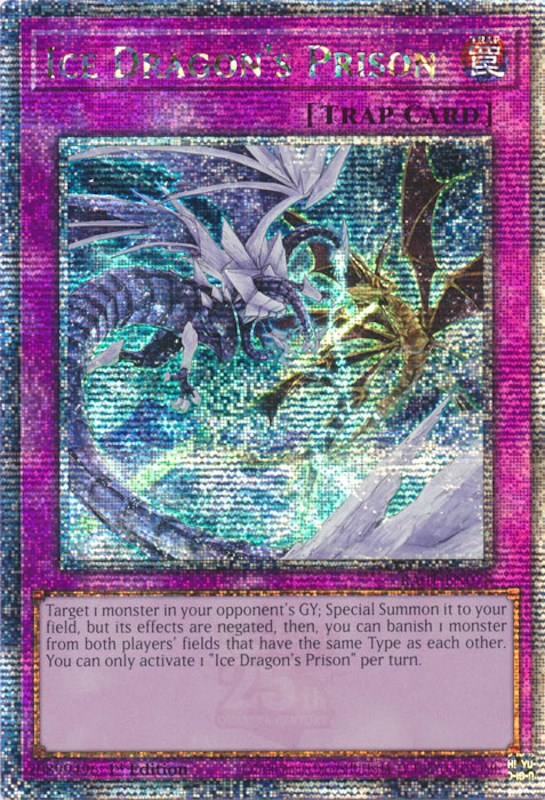 Ice Dragon's Prison [RA01-EN078] Quarter Century Secret Rare | Card Merchant Takapuna