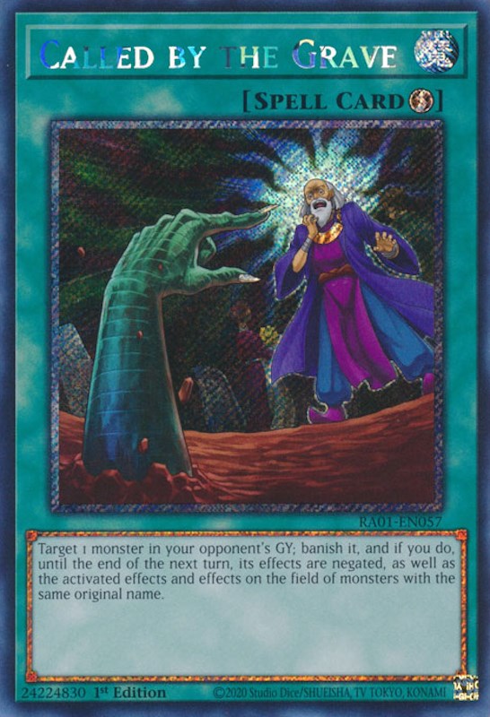 Called by the Grave [RA01-EN057] Platinum Secret Rare | Card Merchant Takapuna