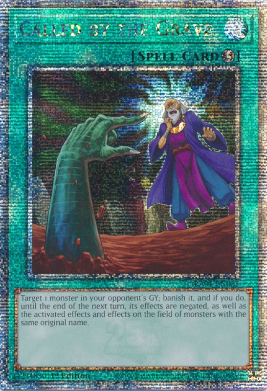 Called by the Grave [RA01-EN057] Quarter Century Secret Rare | Card Merchant Takapuna