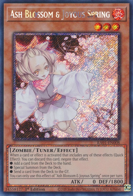 Ash Blossom & Joyous Spring [RA01-EN008] Platinum Secret Rare | Card Merchant Takapuna