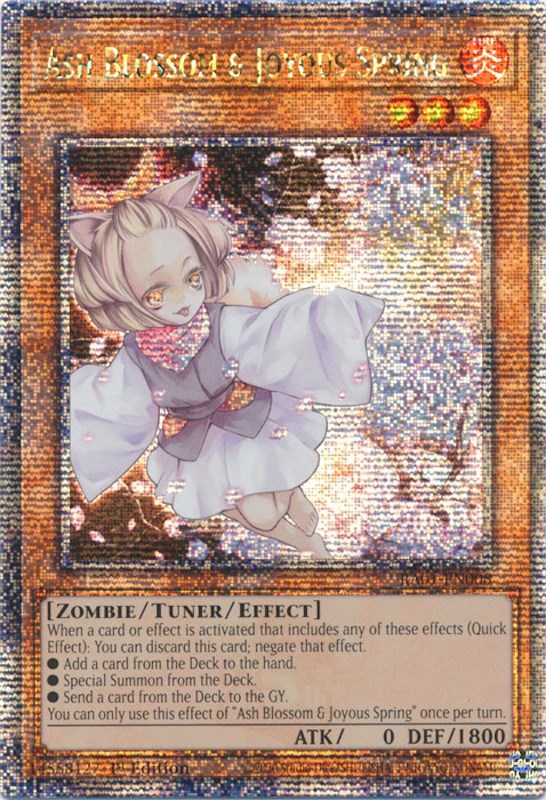 Ash Blossom & Joyous Spring [RA01-EN008] Quarter Century Secret Rare | Card Merchant Takapuna