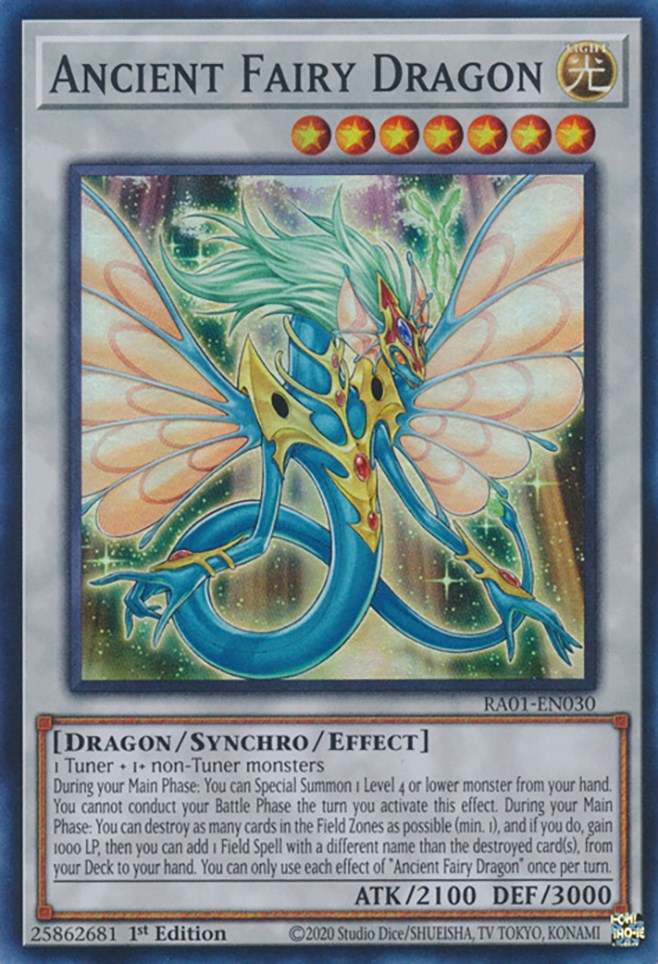 Ancient Fairy Dragon [RA01-EN030] Super Rare | Card Merchant Takapuna