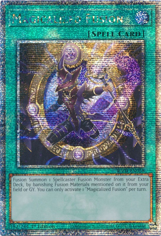 Magicalized Fusion [RA01-EN058] Quarter Century Secret Rare | Card Merchant Takapuna