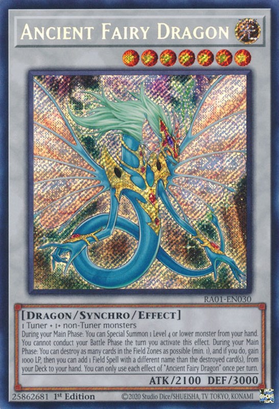 Ancient Fairy Dragon [RA01-EN030] Secret Rare | Card Merchant Takapuna