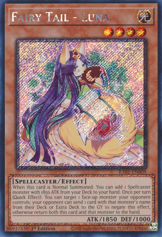 Fairy Tail - Luna [RA01-EN009] Platinum Secret Rare | Card Merchant Takapuna