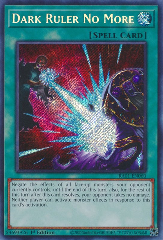 Dark Ruler No More [RA01-EN060] Secret Rare | Card Merchant Takapuna