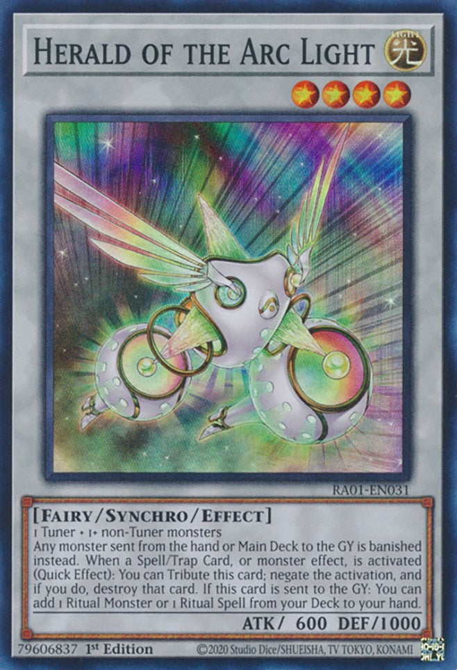 Herald of the Arc Light [RA01-EN031] Super Rare | Card Merchant Takapuna