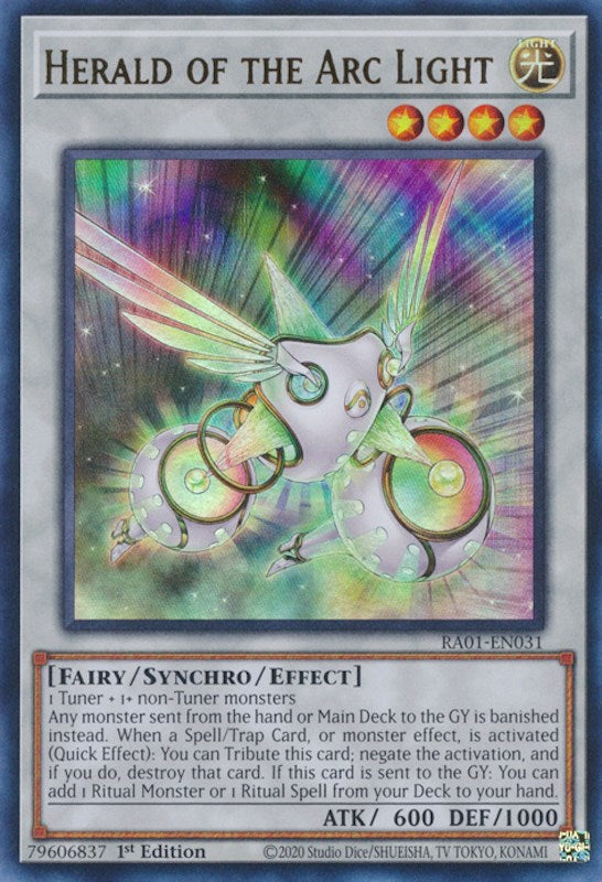 Herald of the Arc Light [RA01-EN031] Ultra Rare | Card Merchant Takapuna