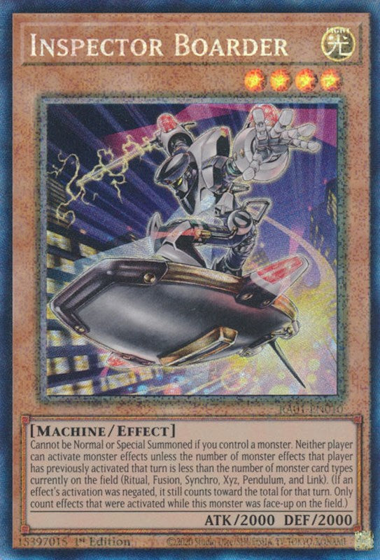 Inspector Boarder [RA01-EN010] Prismatic Collector's Rare | Card Merchant Takapuna