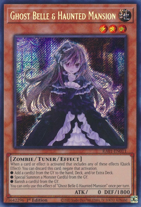 Ghost Belle & Haunted Mansion [RA01-EN011] Secret Rare | Card Merchant Takapuna