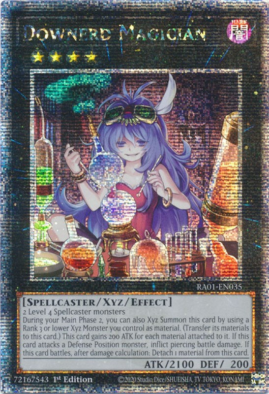 Downerd Magician [RA01-EN035] Quarter Century Secret Rare | Card Merchant Takapuna