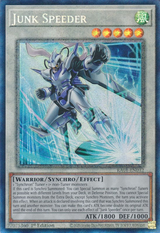 Junk Speeder [RA01-EN032] Prismatic Collector's Rare | Card Merchant Takapuna