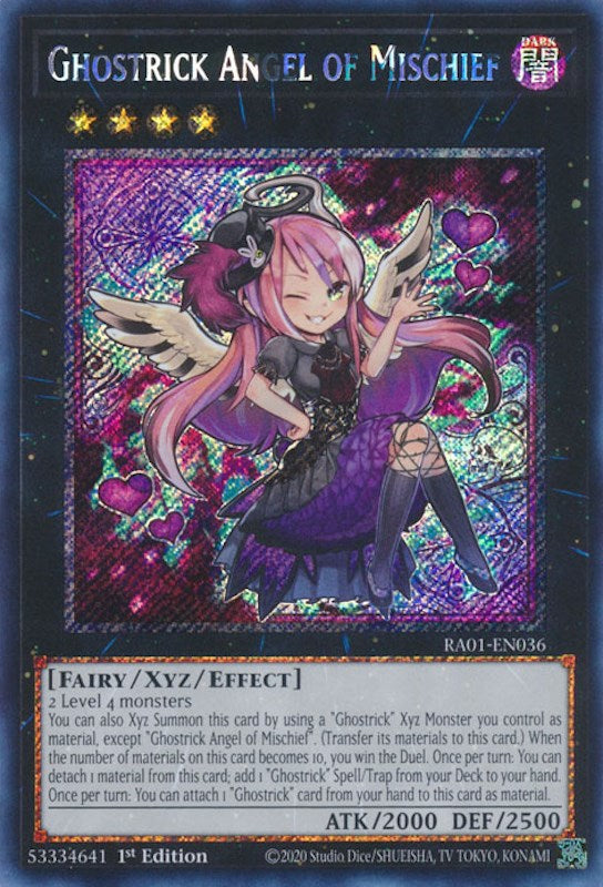 Ghostrick Angel of Mischief [RA01-EN036] Platinum Secret Rare | Card Merchant Takapuna