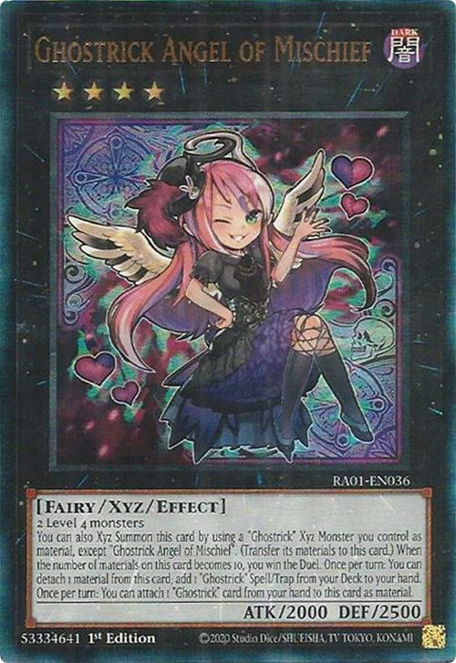 Ghostrick Angel of Mischief [RA01-EN036] Prismatic Ultimate Rare | Card Merchant Takapuna