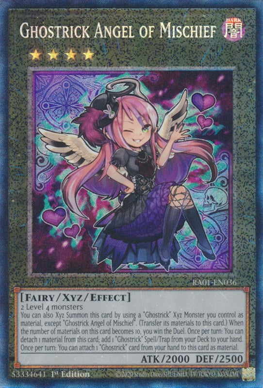 Ghostrick Angel of Mischief [RA01-EN036] Prismatic Collector's Rare | Card Merchant Takapuna