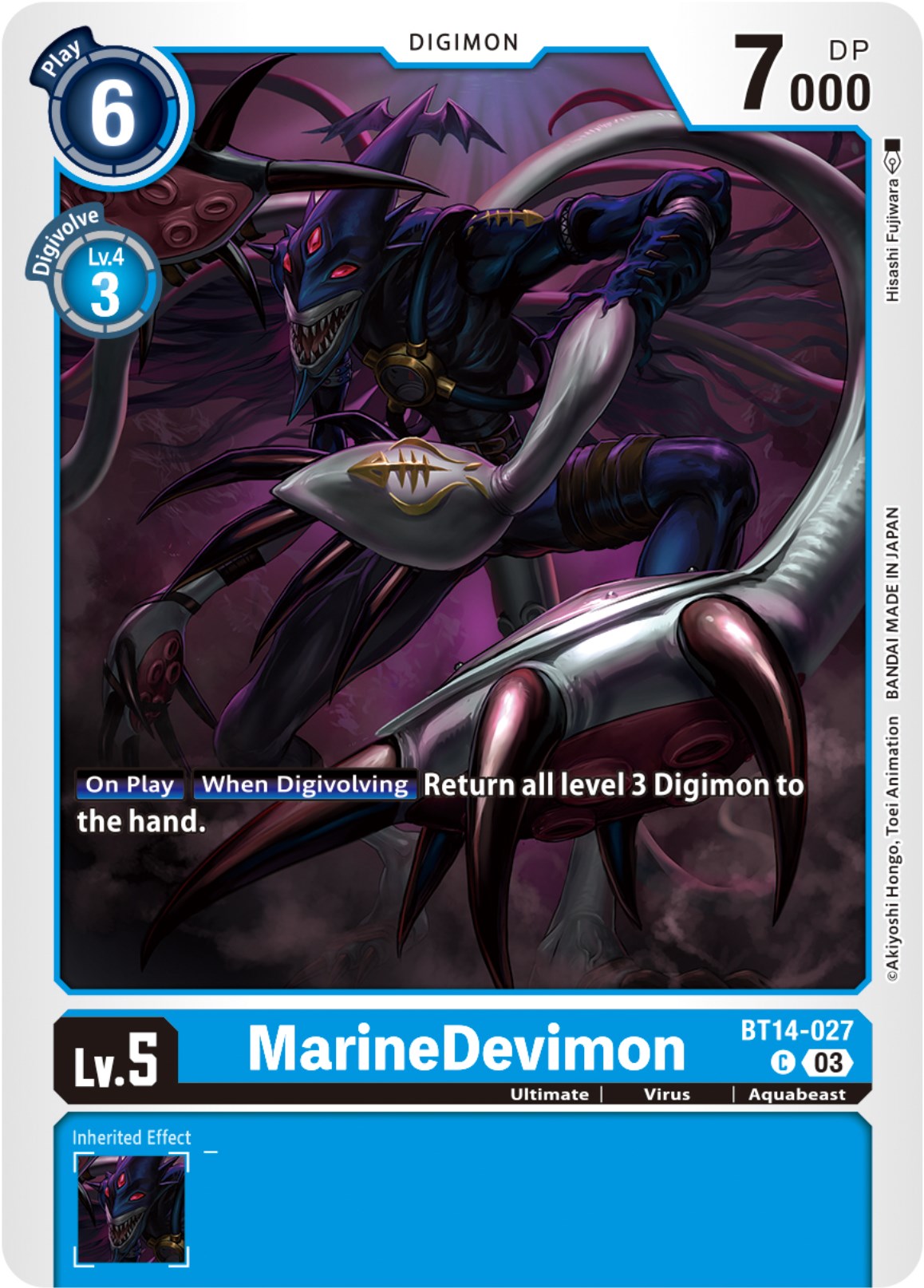 MarineDevimon [BT14-027] [Blast Ace] | Card Merchant Takapuna