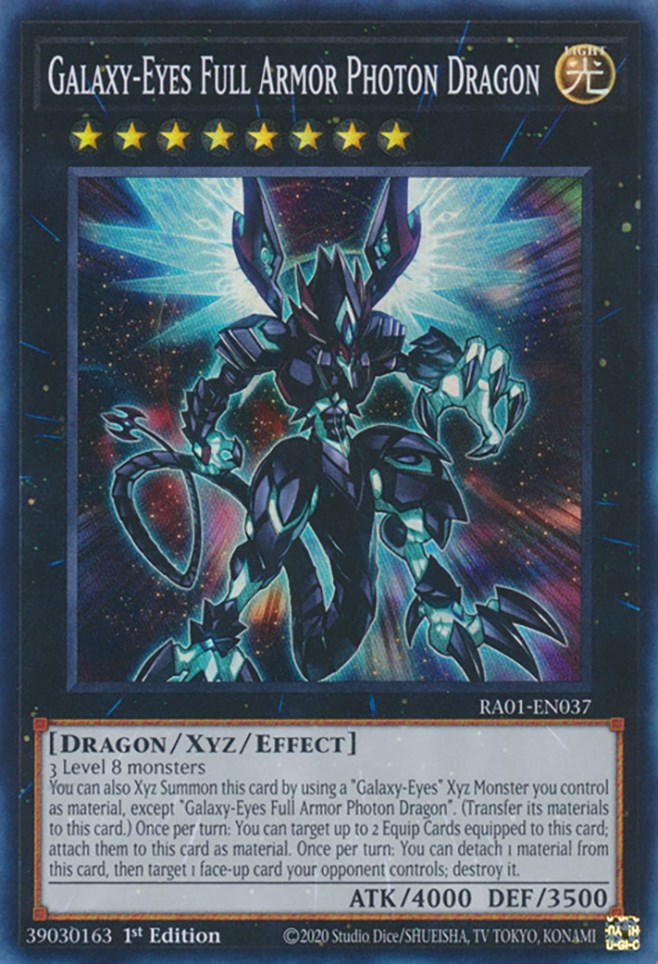 Galaxy-Eyes Full Armor Photon Dragon [RA01-EN037] Super Rare | Card Merchant Takapuna