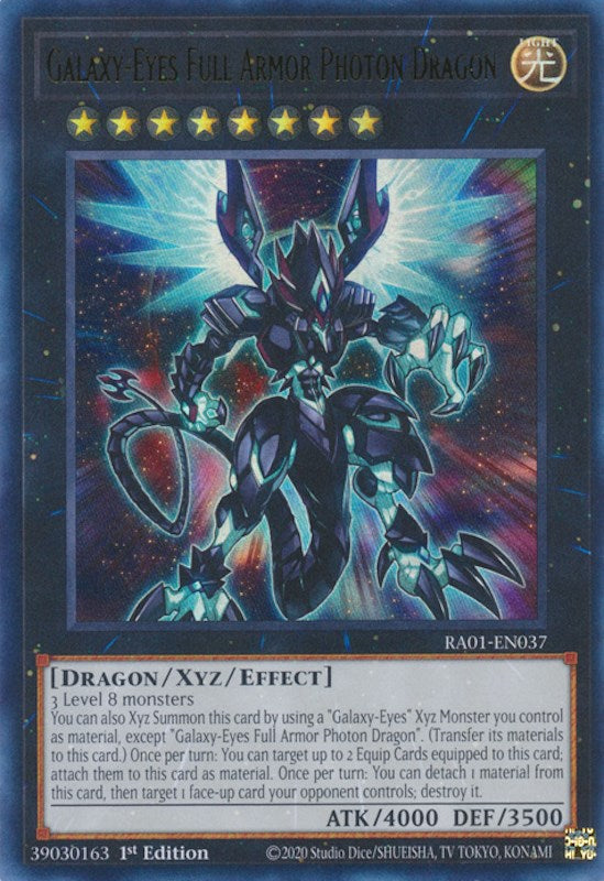 Galaxy-Eyes Full Armor Photon Dragon [RA01-EN037] Ultra Rare | Card Merchant Takapuna