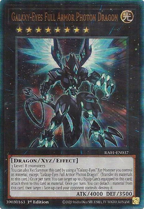 Galaxy-Eyes Full Armor Photon Dragon [RA01-EN037] Prismatic Ultimate Rare | Card Merchant Takapuna